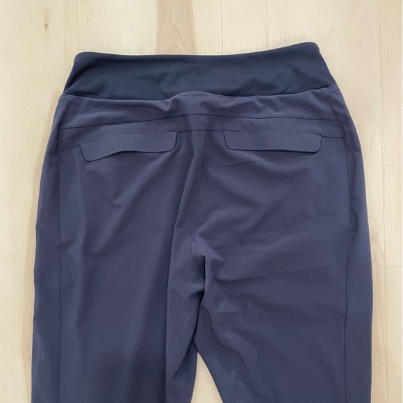 Athleta Soho Joggers Women's 4 Activewear Athleisure Navy Blue Zipper Pockets - Picture 6 of 14